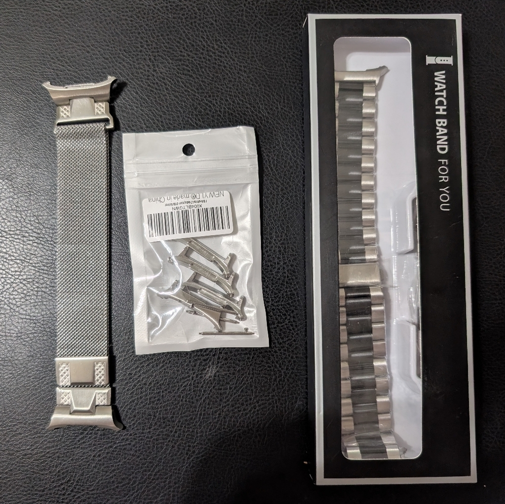 2 x Bands and 2 sets of Adapters Compatible with Samsung Galaxy Watch Ultra 47mm